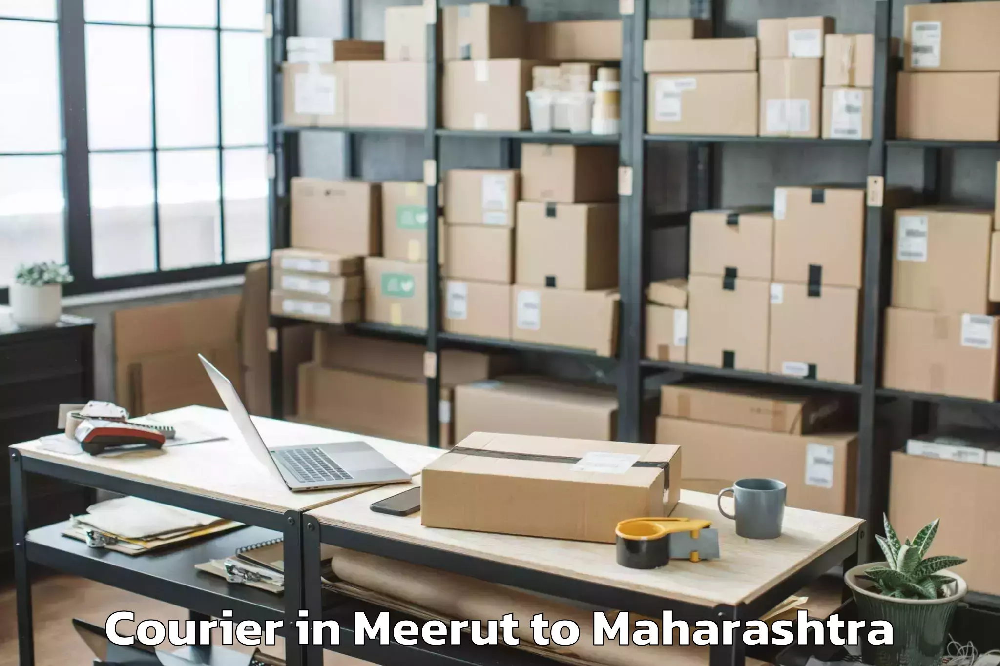 Leading Meerut to Dharashiv Courier Provider